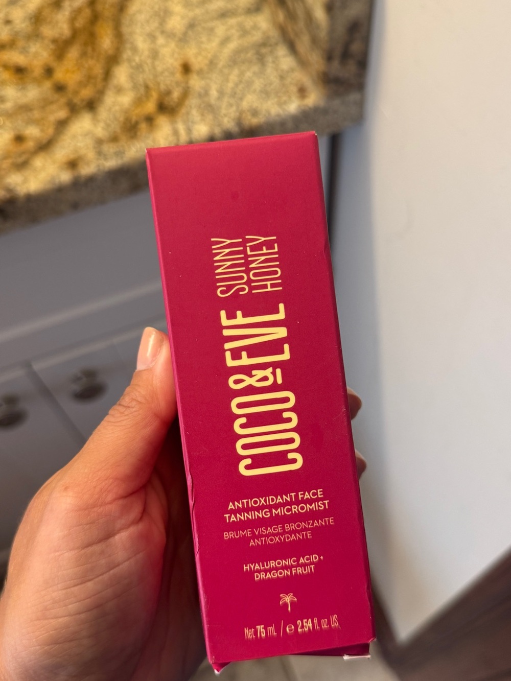 COCO & EVE Sunny Honey Antioxidant Face Tanning Micromist - Pink Packaging